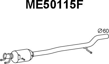 Veneporte ME50115F - Сажі / частковий фільтр, система вихлопу ОГ avtolavka.club