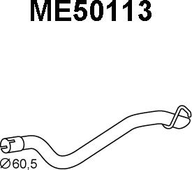 Veneporte ME50113 - Труба вихлопного газу avtolavka.club