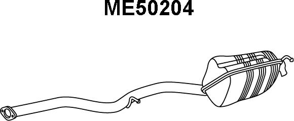 Veneporte ME50204 - Глушник вихлопних газів кінцевий avtolavka.club