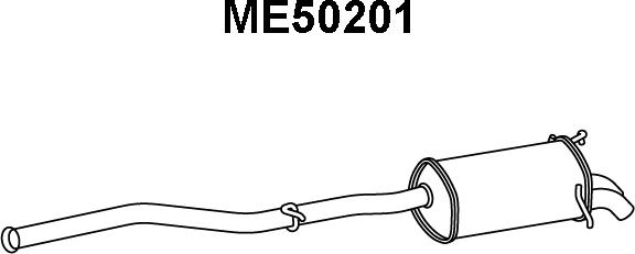 Veneporte ME50201 - Глушник вихлопних газів кінцевий avtolavka.club