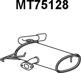 Veneporte MT75128 - Глушник вихлопних газів кінцевий avtolavka.club