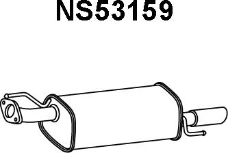 Veneporte NS53159 - Глушник вихлопних газів кінцевий avtolavka.club