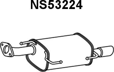 Veneporte NS53224 - Глушник вихлопних газів кінцевий avtolavka.club