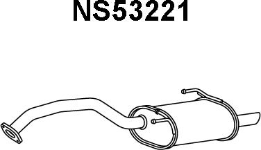 Veneporte NS53221 - Глушник вихлопних газів кінцевий avtolavka.club