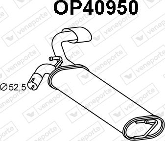 Veneporte OP40950 - Глушник вихлопних газів кінцевий avtolavka.club