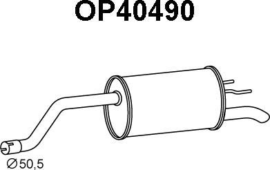 Veneporte OP40490 - Глушник вихлопних газів кінцевий avtolavka.club