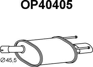 Veneporte OP40405 - Глушник вихлопних газів кінцевий avtolavka.club