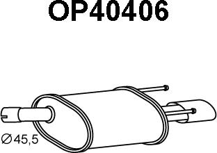 Veneporte OP40406 - Глушник вихлопних газів кінцевий avtolavka.club