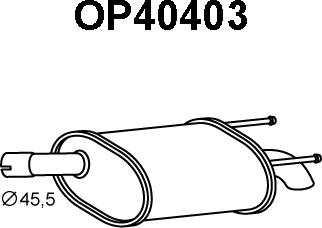 Veneporte OP40403 - Глушник вихлопних газів кінцевий avtolavka.club