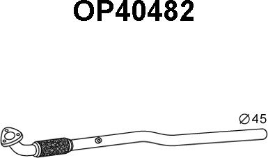 Veneporte OP40482 - Труба вихлопного газу avtolavka.club