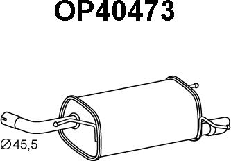 Veneporte OP40473 - Глушник вихлопних газів кінцевий avtolavka.club