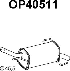 Veneporte OP40511 - Глушник вихлопних газів кінцевий avtolavka.club