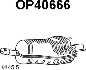 Veneporte OP40666 - Глушник вихлопних газів кінцевий avtolavka.club