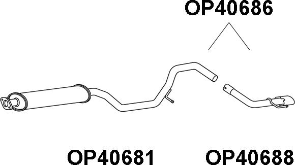 Veneporte OP40686 - Глушник вихлопних газів кінцевий avtolavka.club