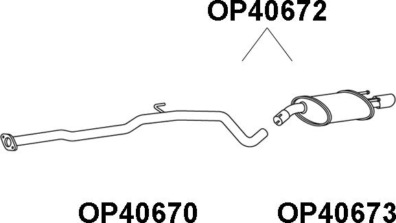 Veneporte OP40672 - Глушник вихлопних газів кінцевий avtolavka.club