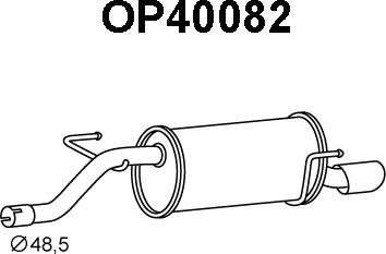 Veneporte OP40082 - Глушник вихлопних газів кінцевий avtolavka.club