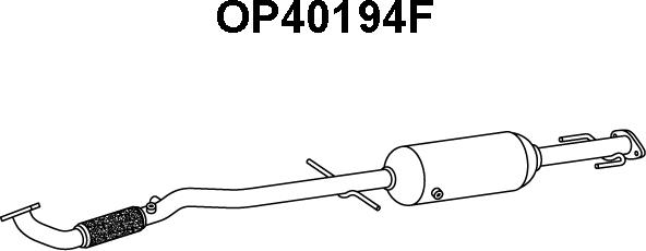 Veneporte OP40194F - Сажі / частковий фільтр, система вихлопу ОГ avtolavka.club
