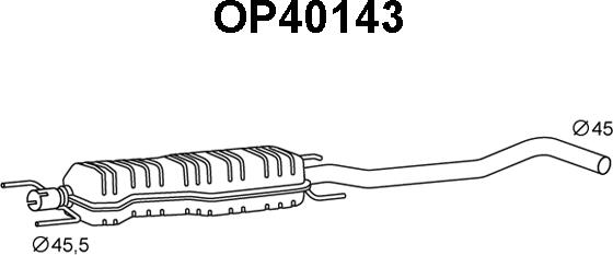 Veneporte OP40143 - Предглушітель вихлопних газів avtolavka.club