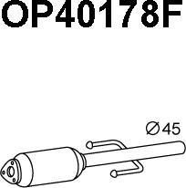 Veneporte OP40178F - Сажі / частковий фільтр, система вихлопу ОГ avtolavka.club