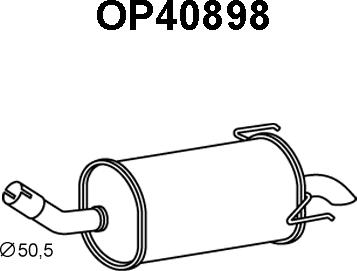 Veneporte OP40898 - Глушник вихлопних газів кінцевий avtolavka.club