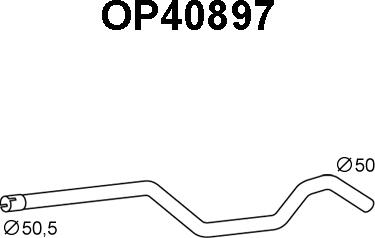 Veneporte OP40897 - Труба вихлопного газу avtolavka.club