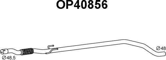 Veneporte OP40856 - Труба вихлопного газу avtolavka.club