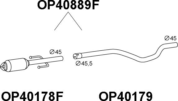 Veneporte OP40889F - Сажі / частковий фільтр, система вихлопу ОГ avtolavka.club