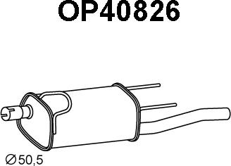 Veneporte OP40826 - Глушник вихлопних газів кінцевий avtolavka.club