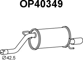 Veneporte OP40349 - Глушник вихлопних газів кінцевий avtolavka.club