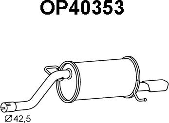 Veneporte OP40353 - Глушник вихлопних газів кінцевий avtolavka.club
