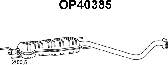 Veneporte OP40385 - Середній глушник вихлопних газів avtolavka.club