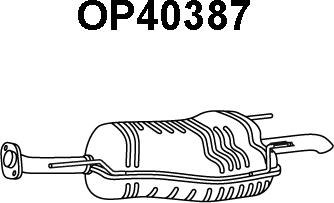 Veneporte OP40387 - Глушник вихлопних газів кінцевий avtolavka.club