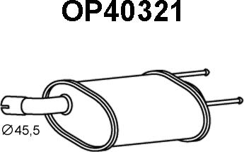 Veneporte OP40321 - Глушник вихлопних газів кінцевий avtolavka.club