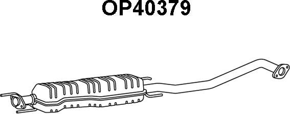 Veneporte OP40379 - Середній глушник вихлопних газів avtolavka.club