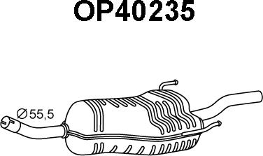 Veneporte OP40235 - Глушник вихлопних газів кінцевий avtolavka.club