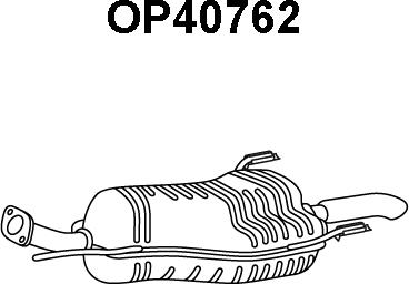 Veneporte OP40762 - Глушник вихлопних газів кінцевий avtolavka.club