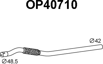 Veneporte OP40710 - Труба вихлопного газу avtolavka.club