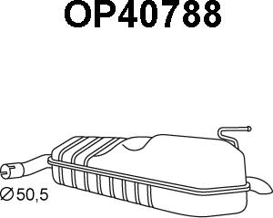 Veneporte OP40788 - Глушник вихлопних газів кінцевий avtolavka.club