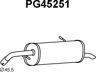 Veneporte PG45251 - Глушник вихлопних газів кінцевий avtolavka.club