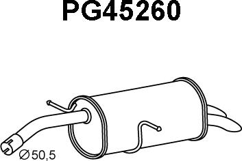 Veneporte PG45260 - Глушник вихлопних газів кінцевий avtolavka.club