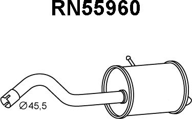 Veneporte RN55960 - Глушник вихлопних газів кінцевий avtolavka.club