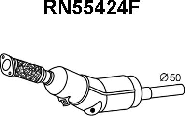 Veneporte RN55424F - Сажі / частковий фільтр, система вихлопу ОГ avtolavka.club