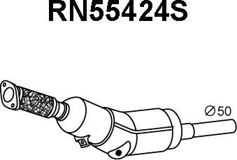 Veneporte RN55424S - Сажі / частковий фільтр, система вихлопу ОГ avtolavka.club