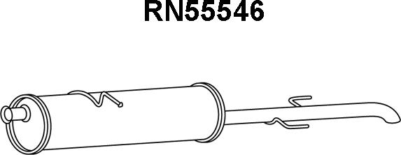 Veneporte RN55546 - Глушник вихлопних газів кінцевий avtolavka.club