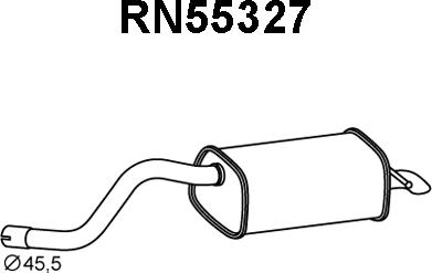 Veneporte RN55327 - Глушник вихлопних газів кінцевий avtolavka.club