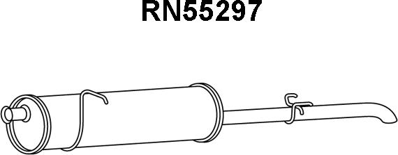 Veneporte RN55297 - Глушник вихлопних газів кінцевий avtolavka.club