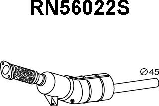 Veneporte RN56022S - Сажі / частковий фільтр, система вихлопу ОГ avtolavka.club