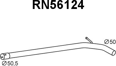 Veneporte RN56124 - Труба вихлопного газу avtolavka.club