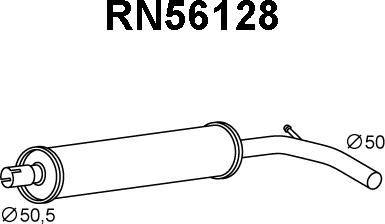 Veneporte RN56128 - Предглушітель вихлопних газів avtolavka.club