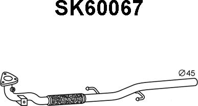 Veneporte SK60067 - Труба вихлопного газу avtolavka.club